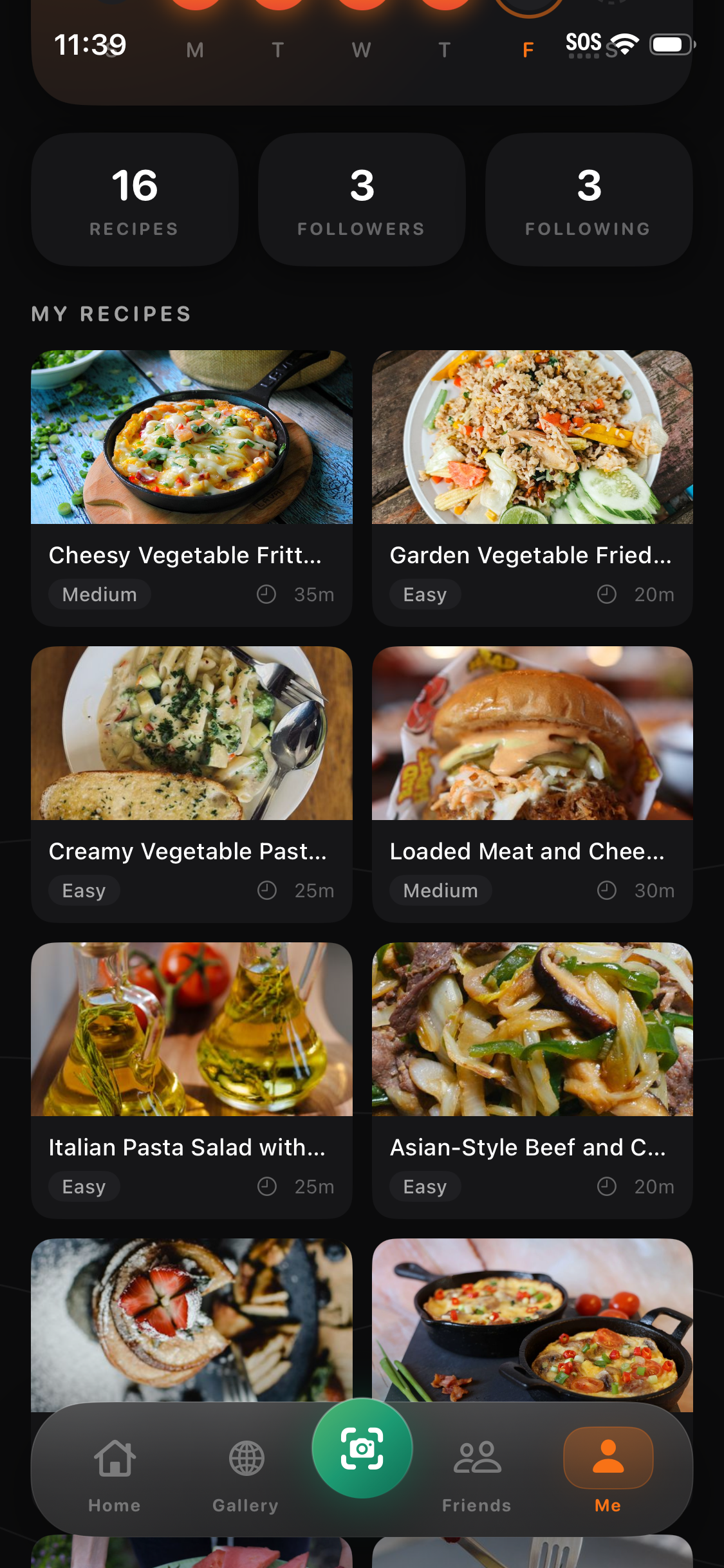 Recipe gallery